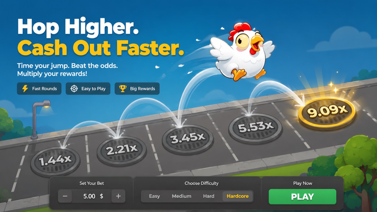 بوستر Chicken Road